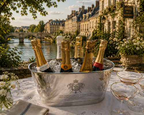 Large champagne bath wine - large,