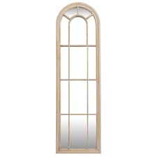 Washed Wood Tall Arched Window