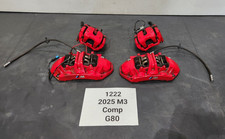 ✅ 21-25 OEM BMW G80 G82 G83 M3 M4 Front Rear Brake Calipers SET Brembo RED 7k