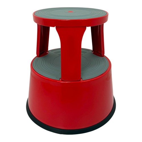 Durable red steel kick - red, step