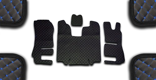 Black eco leather floor - black,