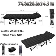 Folding Bed Guest Bed Portable Single Camping Cots With Mattress