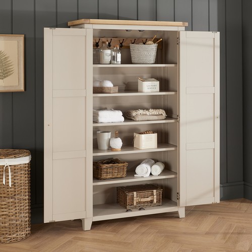 Linen storage cupboard double - linen,