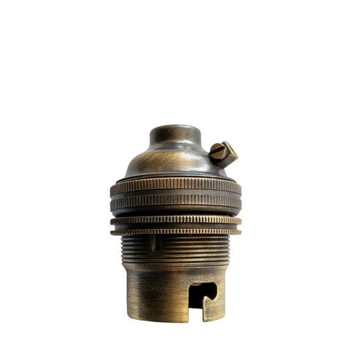B22 antique brass lampholder - b22,