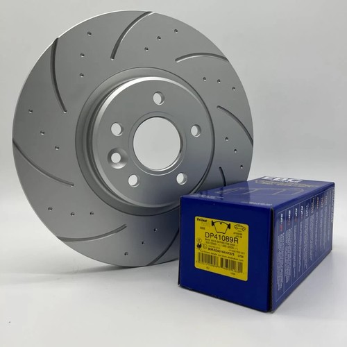 Front dimpled grooved - grooved, brake