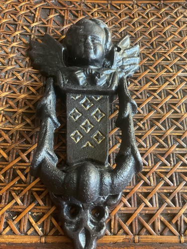 Cast iron door knocker - door,