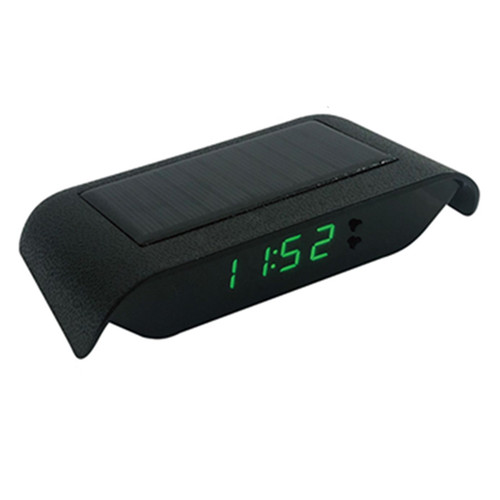Solar digital clock time date - time,