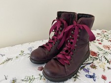 Burgundy Leather FLY Boots