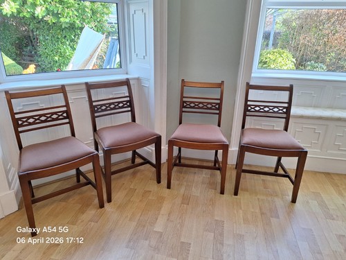 Set vintage dining chairs - of, 4