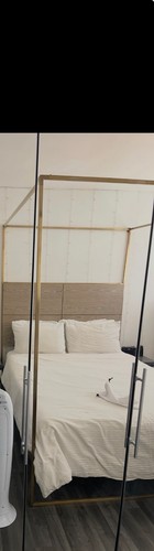 Four poster bed - size, used