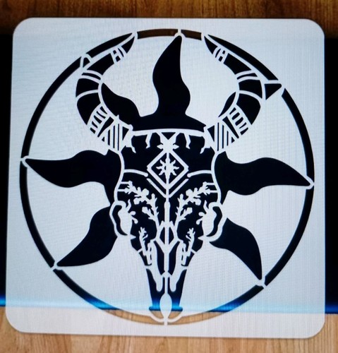 Large gothic goat skull - large,