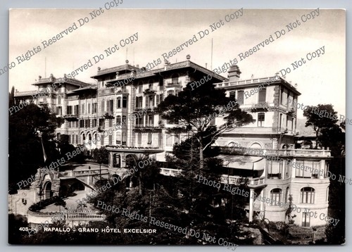 Vintage postcard rapallo - vintage,