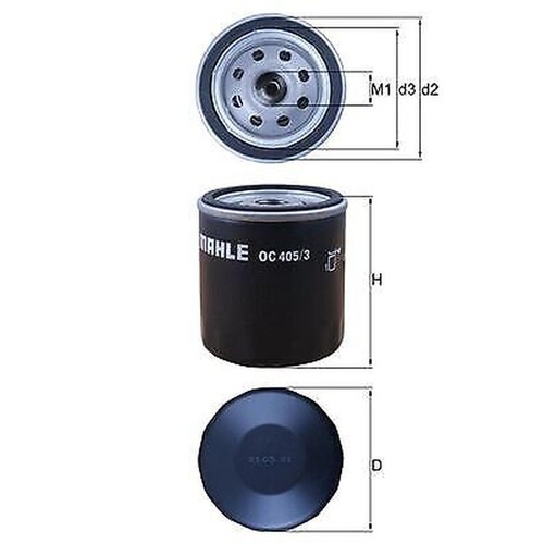 Knecht 405 oil filter - 405/3, for