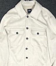 Zara Men's White Long Sleeve