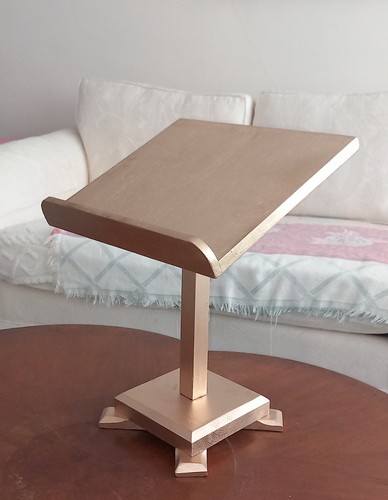 Wooden table top lectern - table,