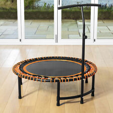 METIS Mini Exercise Trampolines [40in/45in] | ADJUSTABLE HANDLE / SMOOTH BOUNCE