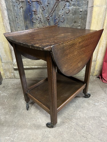 Vintage drop leaf table drink - leaf,