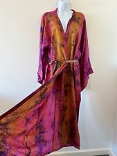 SILK Kimono Gown Robe Pink