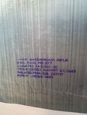 MINT UNISSUED Original WW2 US Army Rifle Waterproof Sleeve Cover 1943 Dated