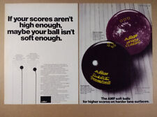 1976 AMF Dick Weber Powerball & Pro Classic Bowling Balls vintage print Ad