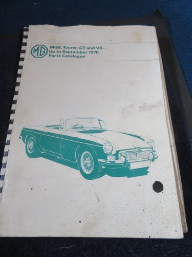 Mgb parts catalogue - mgb,