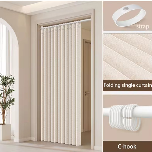 Pvc folding door oak effect - pvc,