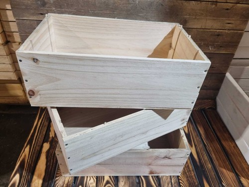 Plain wooden box - box,