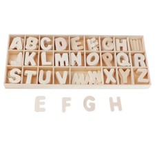 156pcs x 22mm Rustic Wooden Letters In A Box- 22mm - Alphabet Letters In a Box