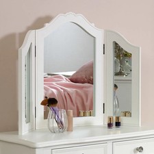 White tabletop triple - , vanity