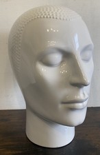 Vintage White Ceramic Head For