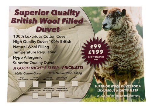 Wool duvet double - size, medium