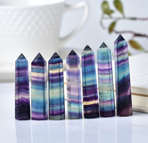 Natural rainbow fluorite - natural,