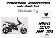 Peugeot Jetforce 50cc  Scooter Service Repair Workshop Manual USB 08 - 24