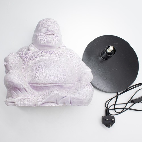 Laughing buddha lamp lavender - buddha,