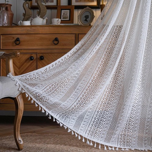 Crochet type lace curtain - type,