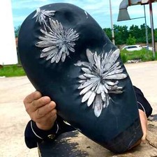 20.24LB Natural chrysanthemum stone quartz carving aura healing gift