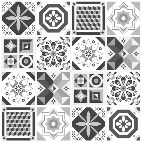 Mosaic tile stickers transfers - mosaic,