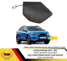 NISSAN QASHQAI 2017 - 2021 FRONT BUMPER TOW HOOK EYE COVER PRIMED