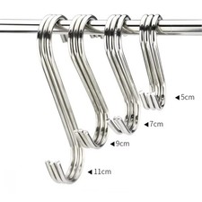 10 X S Hooks Stainless Steel