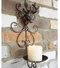 Stag Candle Holder Wall
