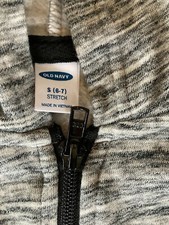 Old Navy Gray Hooded Jacket Boys 6-7