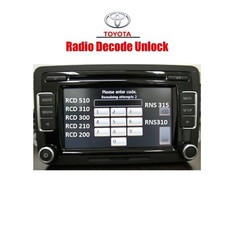 TOYOTA ERC RADIO CODE SERVICE