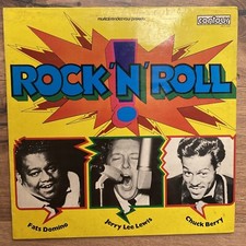Rock ‘N’ Roll Fats Domino Jerry Lee Lewis & Chuck Berry 1979 LP Vinyl Record