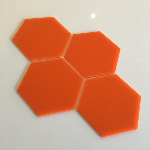 Gloss acrylic hexagon - acrylic, crafting