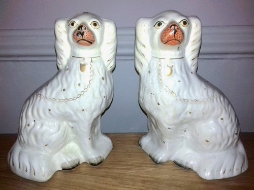 Pair large antique - of,