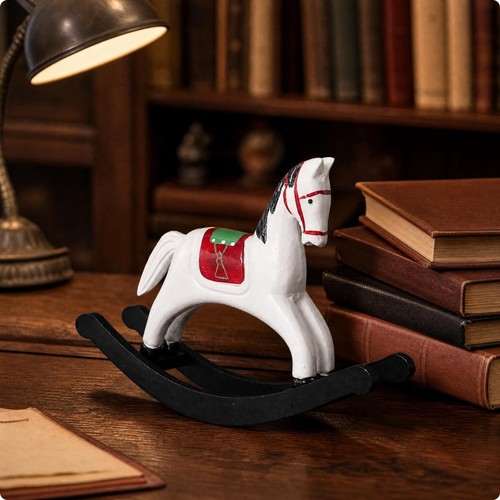 Wooden rocking horse - wooden,