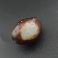 Vintage Natural Eyes Suliemani Agate Bead 27.3mm x 19.3mm