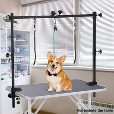 Dog Pet Grooming Table Adjustable Arm Includes 3 Nooses & Clamps for Grooming UK