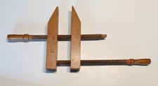 Vintage Wooden Screw Clamp –