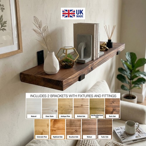 Wooden board wall shelf - wooden,